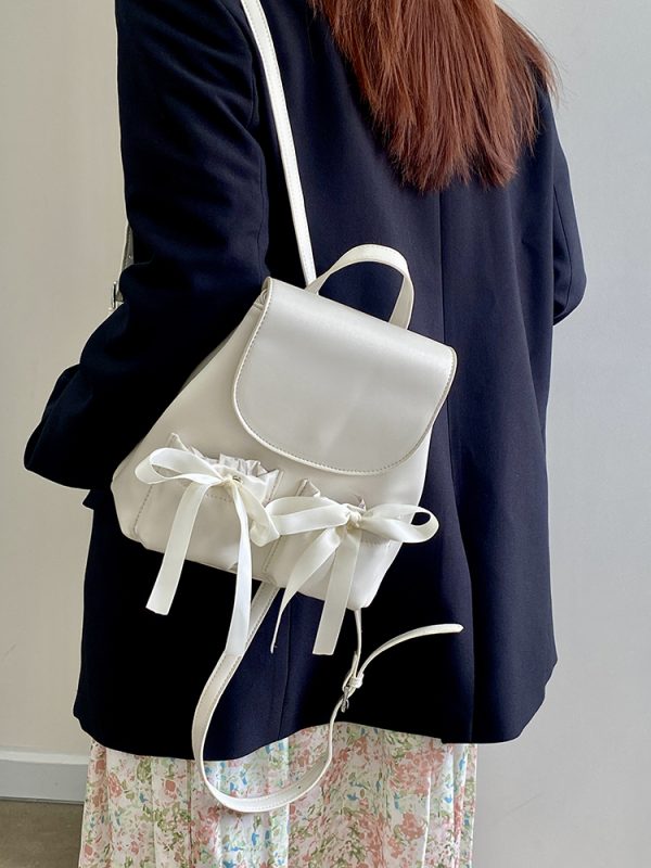 2025 Women's Versatile Small Backpack - Fresh High-End Sweet Double Shoulder Bag for Everyday Use