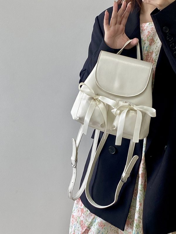 2025 Women's Versatile Small Backpack - Fresh High-End Sweet Double Shoulder Bag for Everyday Use