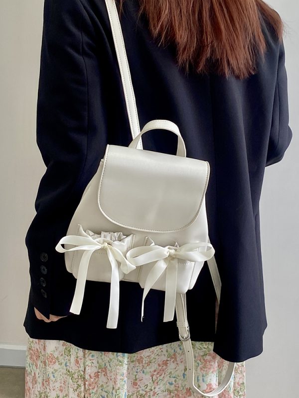 2025 Women's Versatile Small Backpack - Fresh High-End Sweet Double Shoulder Bag for Everyday Use