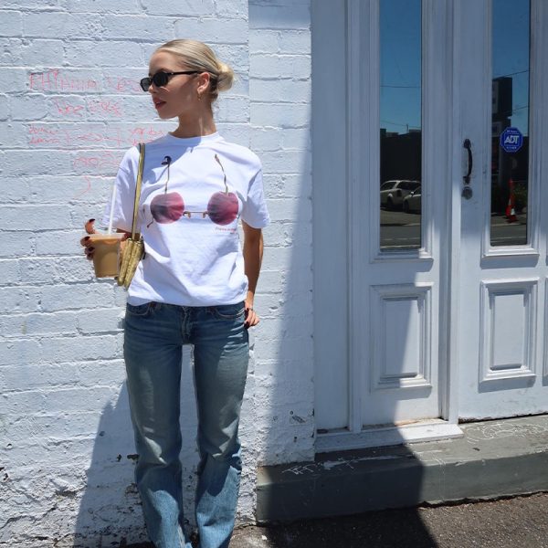 American Retro Cherry Fruit 3D Printed Short Sleeve T-Shirt for Women, Trendy Loose Fit Y2K Style Top