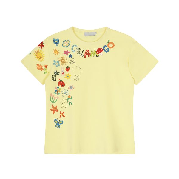 American Retro Fun Printed Letter Short-Sleeve T-Shirt - Unisex Casual Summer Loose Fit Top