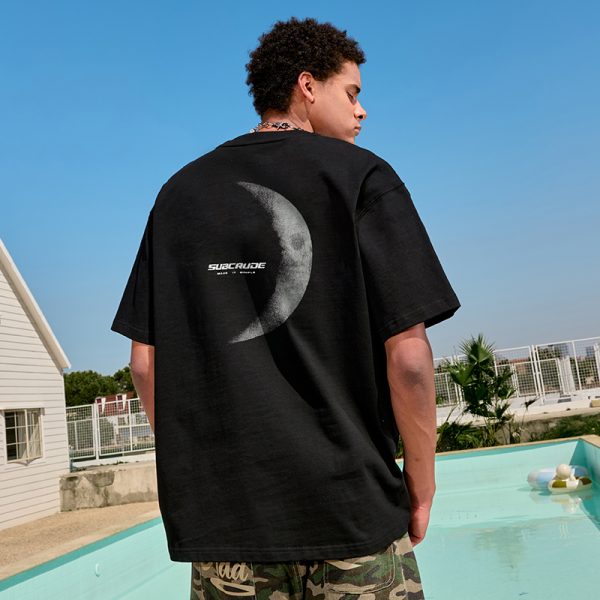 American Retro Streetwear Printed Heavy Loose Half-Sleeve T-Shirt for Men and Women - Trendy Summer 2025 Style