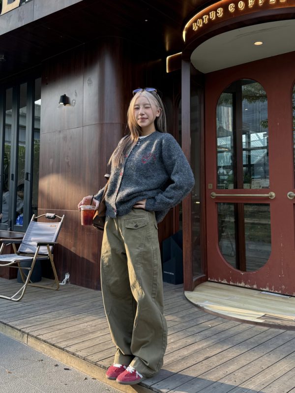 American Retro Tapered Cargo Pants for Men and Women - Loose Fit, Versatile Casual Style, Draped Long Design