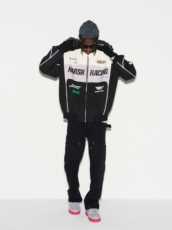 American-Style Motorcycle Racing Jacket | Harsh and Cruel Design | Unisex Biker Jacket for 90s and Y2K Inspired Fashion