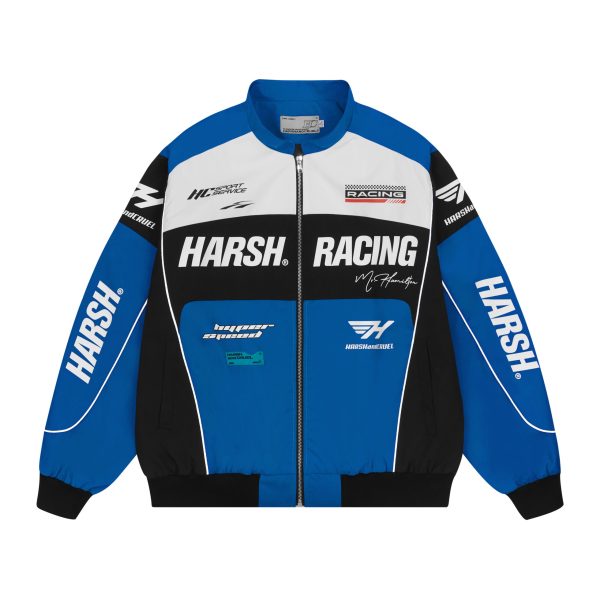 American-Style Motorcycle Racing Jacket | Harsh and Cruel Design | Unisex Biker Jacket for 90s and Y2K Inspired Fashion