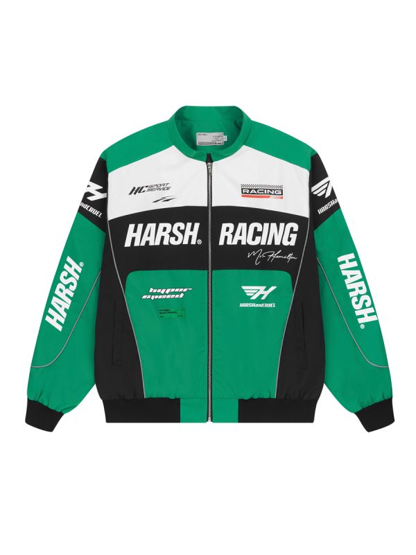 American-Style Motorcycle Racing Jacket | Harsh and Cruel Design | Unisex Biker Jacket for 90s and Y2K Inspired Fashion