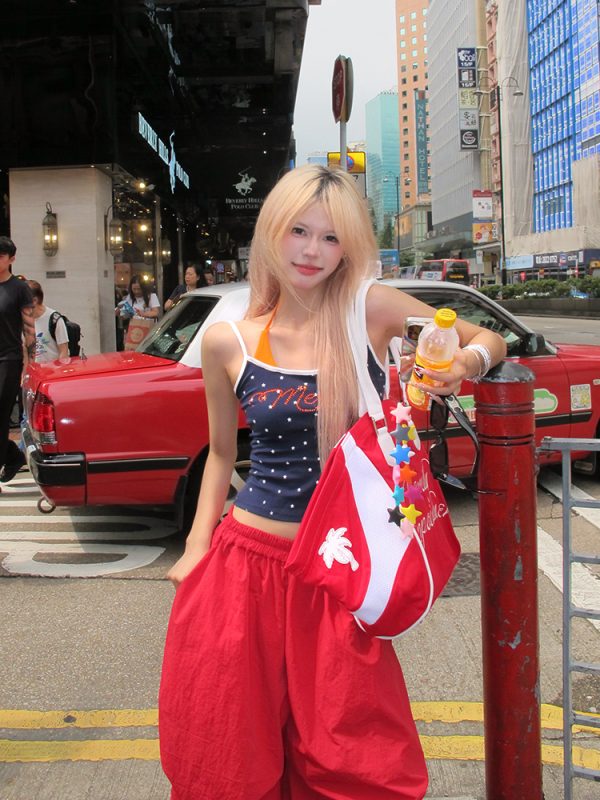 American Style Rhinestone Star Print Two-Piece Tank Top - Sexy Slim Summer Shirt for Women - Y2K Fashion