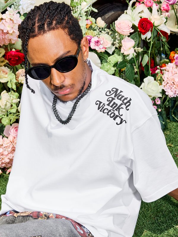American Vintage Letter Print Short Sleeve T-Shirt - Trendy Hip Hop Loose Fit Unisex Style for Summer 2025