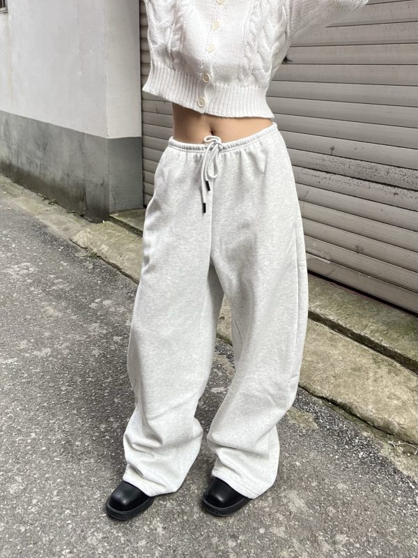 American Vintage Sports Casual Drawstring Loose Fit Slimming Banana Sweatpants for Women - Y2K Athletic Style