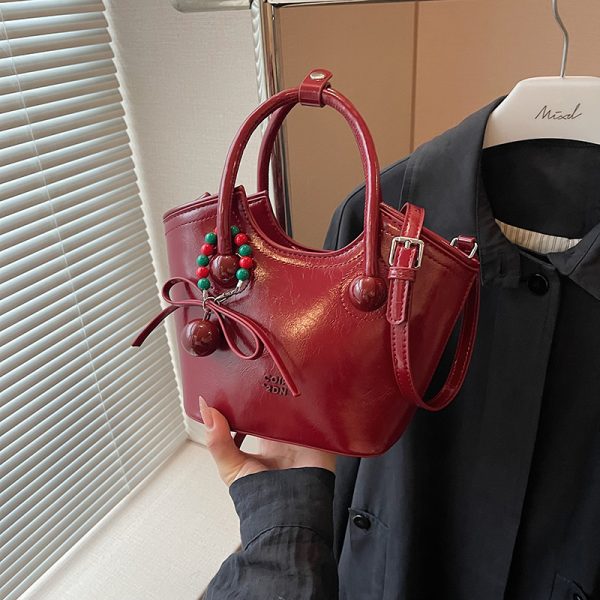 Ankara Red Diagonal Crossbody Tote Water Bucket Bag - Bridesmaid Gift, Wedding Bag for Women, 2025 New Style