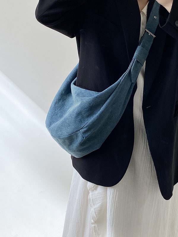 Artistic Retro Dumpling Bag for Women - Minimalist Large Capacity Shoulder Crossbody Bag - 2025 Niche Design