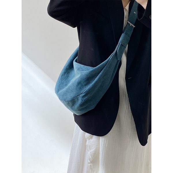 Artistic Retro Dumpling Bag for Women - Minimalist Large Capacity Shoulder Crossbody Bag - 2025 Niche Design