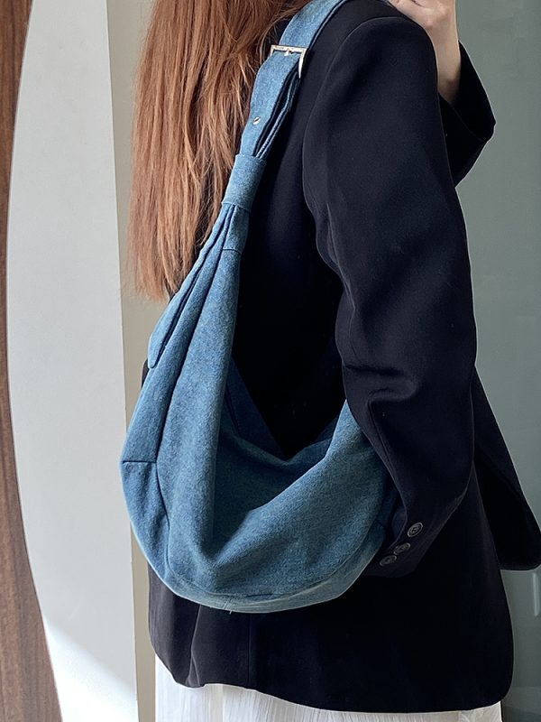Artistic Retro Dumpling Bag for Women - Minimalist Large Capacity Shoulder Crossbody Bag - 2025 Niche Design