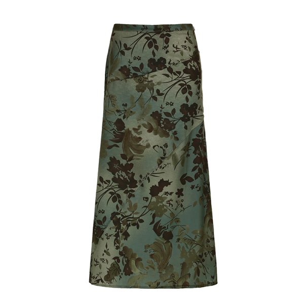 Asymmetrical Vintage Print Tie-Waist Ruched Mesh Camisole for Women - Slim Fit, Midriff-Baring, Versatile Y2K Style Top