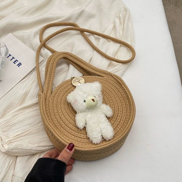 Autumn 2025 Woven Beach Tote Bag for Women, Straw Handbag, Perfect for Seaside and Vacation Getaways