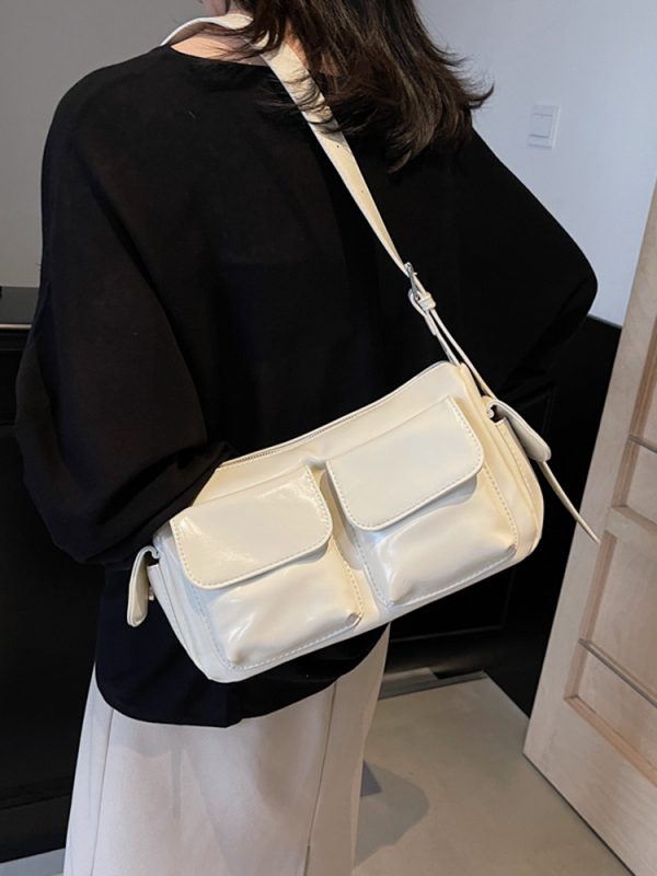 Autumn Angola Red Vintage Small Square Bag for Women - Trendy Shoulder Crossbody Bag 2025 Fashion Essential