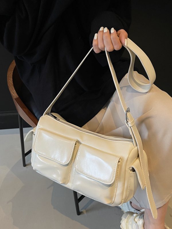 Autumn Angola Red Vintage Small Square Bag for Women - Trendy Shoulder Crossbody Bag 2025 Fashion Essential