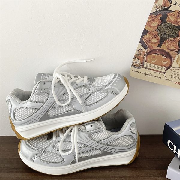 Autumn Mesh Casual Sports Shoes for Women - Trendy Breathable Lightweight Running Dad Shoes - Versatile A-Gan Style