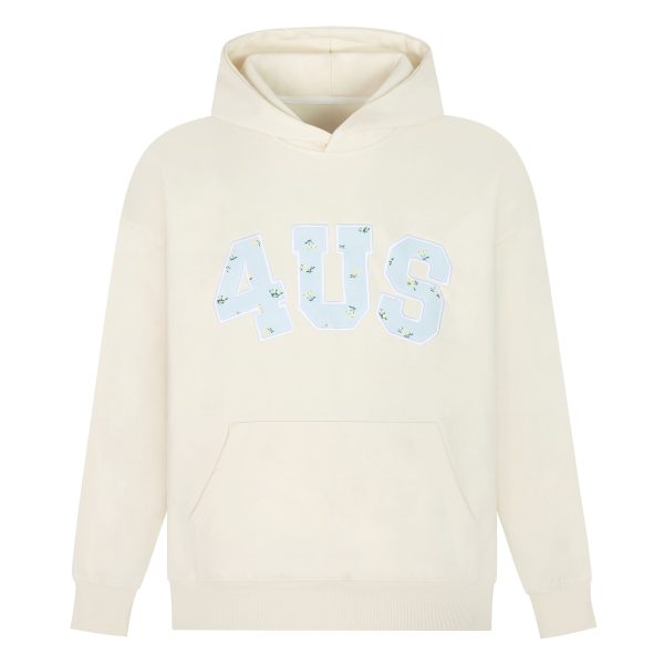 Autumn Winter Floral Embroidery Patch Hoodie for Couples - Loose Fit, National Trend, Casual Streetwear