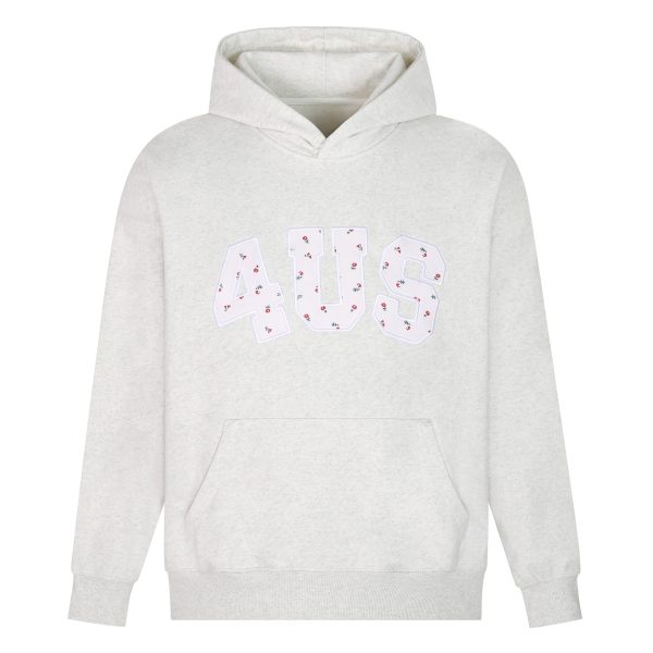Autumn Winter Floral Embroidery Patch Hoodie for Couples - Loose Fit, National Trend, Casual Streetwear