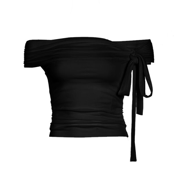Black Mesh Splicing Low Waist Bodycon Long Skirt - Versatile Sexy Hip-Wrapping Pleated Design for Y2K and Hot Girl Style