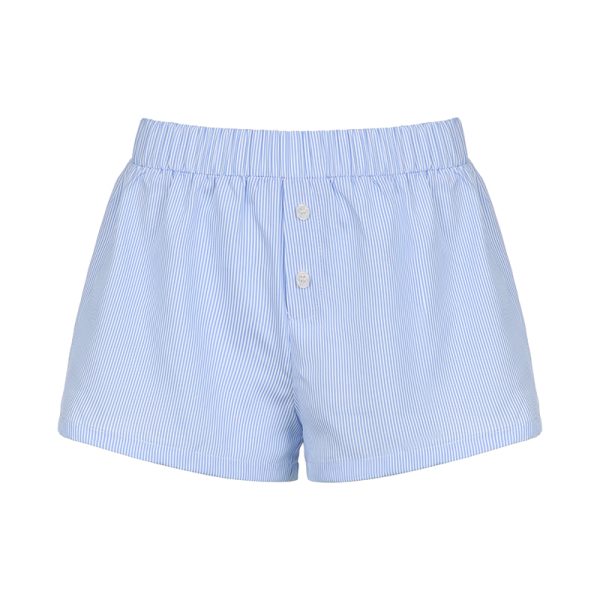Blue Love Atmospheric Niche Design Casual Low-Waist Shorts for Home and Outdoor Wear - Trendy Y2K Style