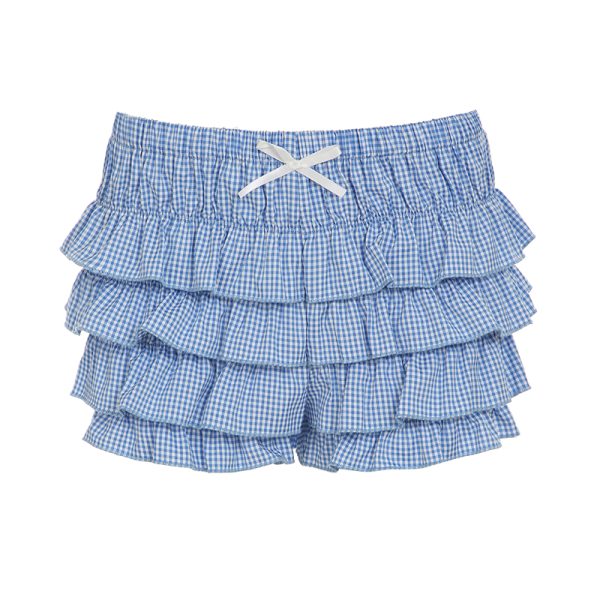 Blue Love Atmospheric Niche Design Casual Low-Waist Shorts for Home and Outdoor Wear - Trendy Y2K Style