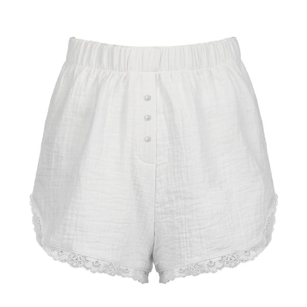 Blue Love Atmospheric Niche Design Casual Low-Waist Shorts for Home and Outdoor Wear - Trendy Y2K Style