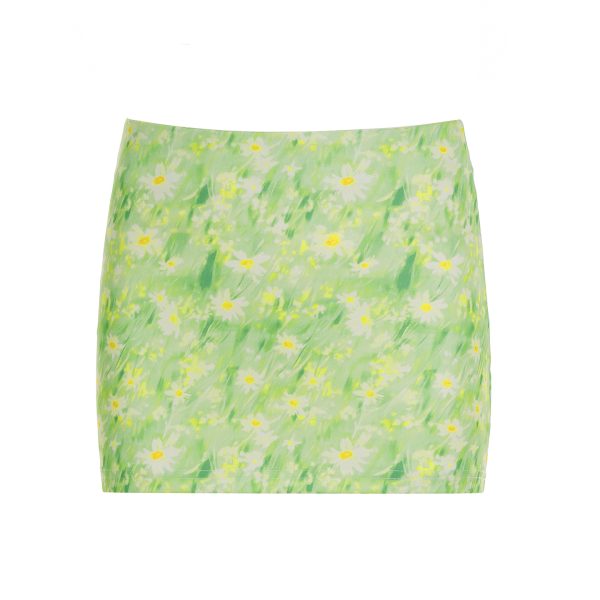Blue Rose Printed Tulle Vintage Midi Skirt - Elegant Long Skirt for Spring - Trendy Floral Design, Perfect for 90s and Y2K Styles