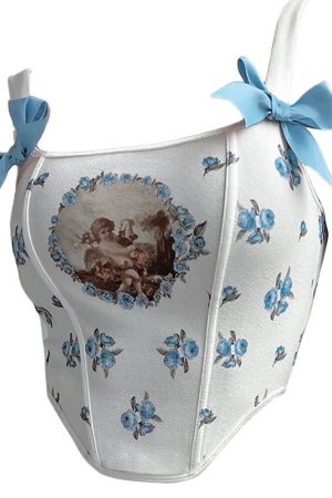 Casual Day Outfits, Easy Trendy Outfits Angelcore Bow Straps Corset