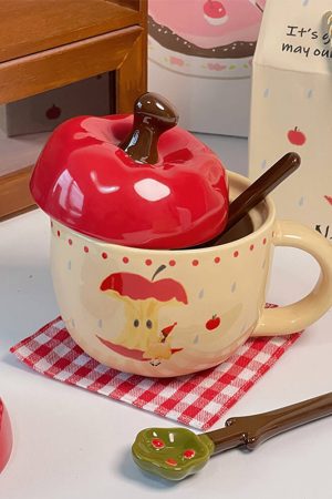 Casual Day Outfits, Easy Trendy Outfits Apple Shaped Ceramic Mug