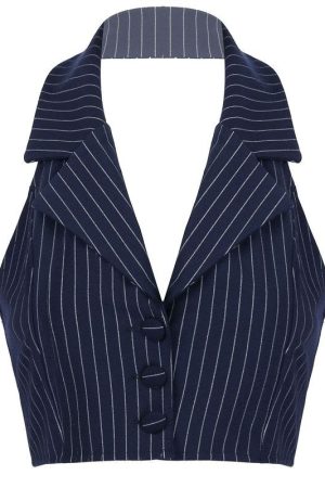Casual Day Outfits, Easy Trendy Outfits Baby Lies Halter Tailored Vest
