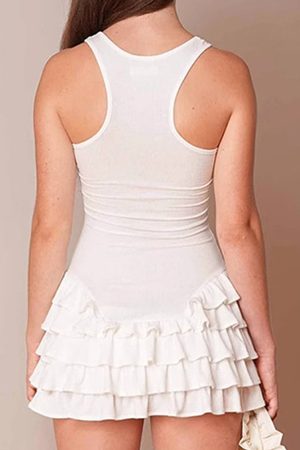 Casual Day Outfits, Easy Trendy Outfits Ballerina Capucina Ruffle Dress