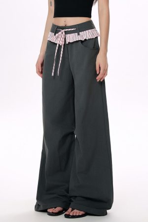 Casual Day Outfits, Easy Trendy Outfits Blokette Aesthetic Wide Leg Trousers