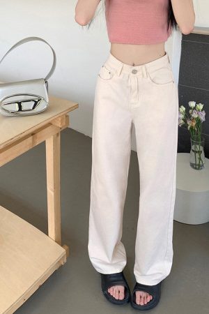 Casual Day Outfits, Easy Trendy Outfits Candy Cloud High Waist Jeans