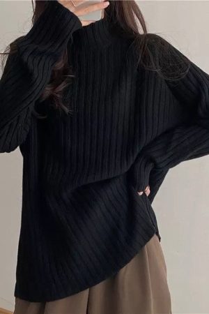 Casual Day Outfits, Easy Trendy Outfits Casual Friday Turtleneck Sweater