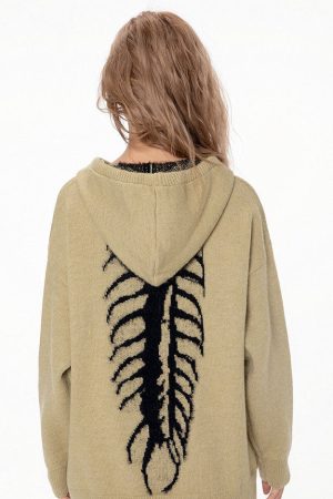 Casual Day Outfits, Easy Trendy Outfits Centipede Knit Hoodie