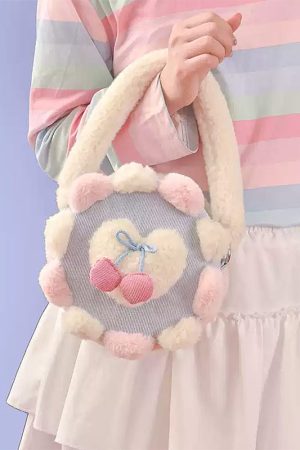 Casual Day Outfits, Easy Trendy Outfits Cherry Cake Fluffy Handbag