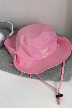 Casual Day Outfits, Easy Trendy Outfits Coquette Aesthetic Bow Fisherman Hat