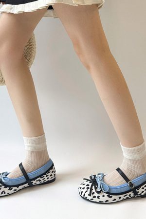Casual Day Outfits, Easy Trendy Outfits Cow Print Mary Jane Ballet Flats