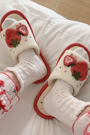 Casual Day Outfits, Easy Trendy Outfits Cute Strawberry Slippers