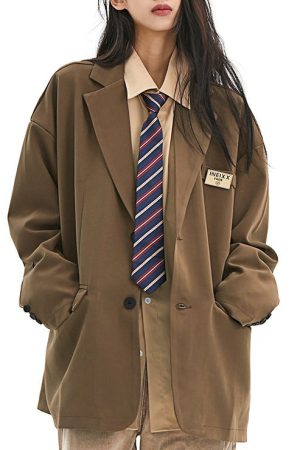 Casual Day Outfits, Easy Trendy Outfits Dark Academia Aesthetic Blazer