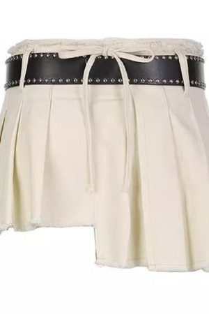 Casual Day Outfits, Easy Trendy Outfits Distressed Mini Skirt