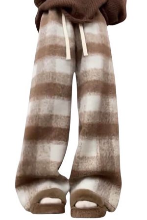 Casual Day Outfits, Easy Trendy Outfits Fall Feels Cozy Plaid Trousers