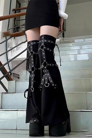 Casual Day Outfits, Easy Trendy Outfits Grunge Aesthetic Flare Leg Warmers