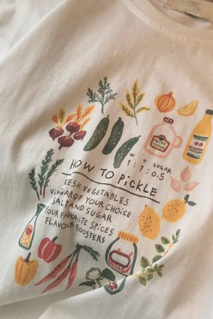 Casual Day Outfits, Easy Trendy Outfits How To Pickle Aesthetic Print Graphic T-Shirt