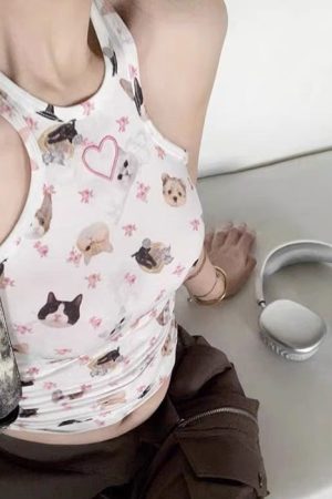 Casual Day Outfits, Easy Trendy Outfits Pets Print Top