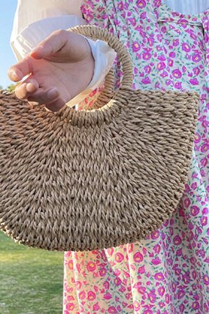 Casual Day Outfits, Easy Trendy Outfits Picnic Time Cottagecore Straw Bag