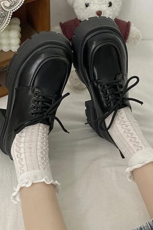 Casual Day Outfits, Easy Trendy Outfits Platform Oxford Boots