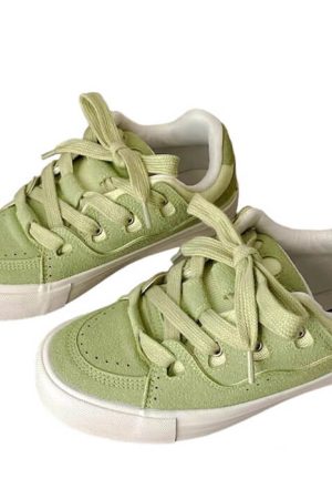 Casual Day Outfits, Easy Trendy Outfits Skater Light Green Sneakers